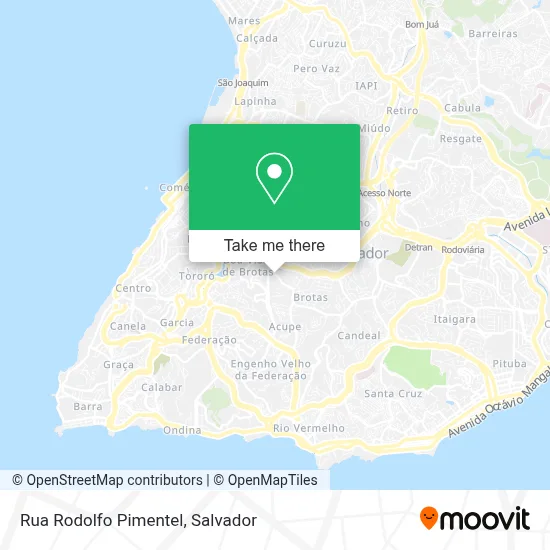 Rua Rodolfo Pimentel map
