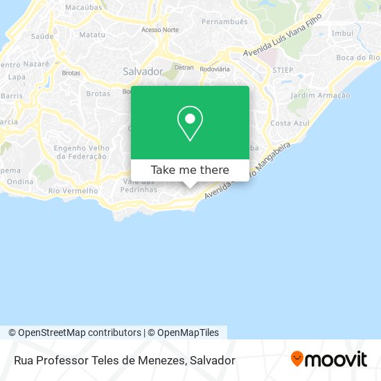 Rua Professor Teles de Menezes map