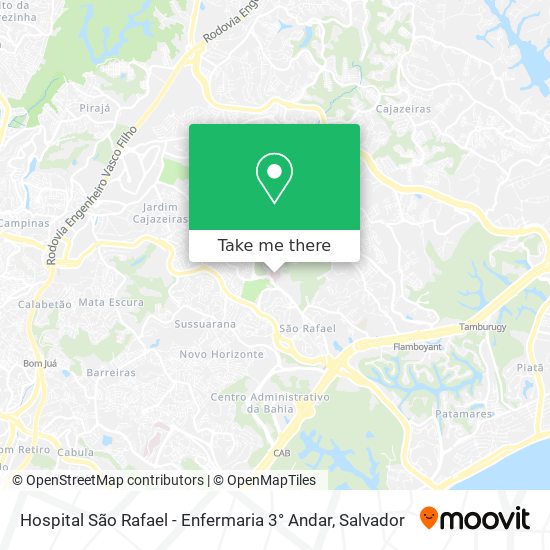 Hospital São Rafael - Enfermaria 3° Andar map