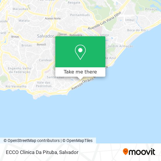 Mapa ECCO Clinica Da Pituba