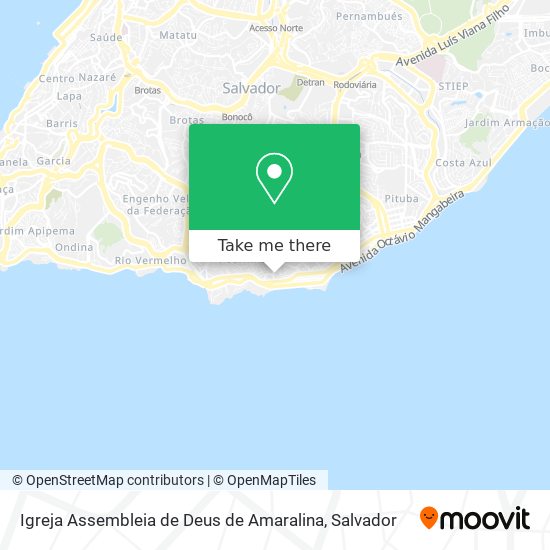 Mapa Igreja Assembleia de Deus de Amaralina