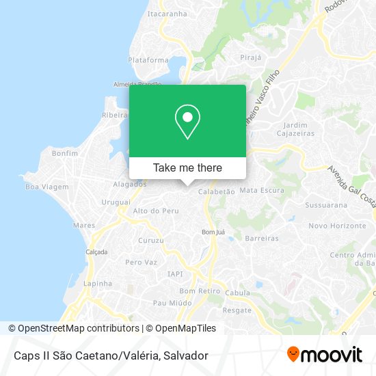 Caps II São Caetano/Valéria map