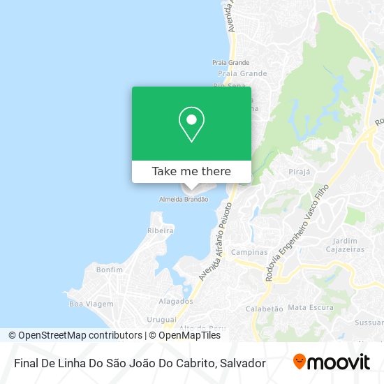 Final De Linha Do São João Do Cabrito map