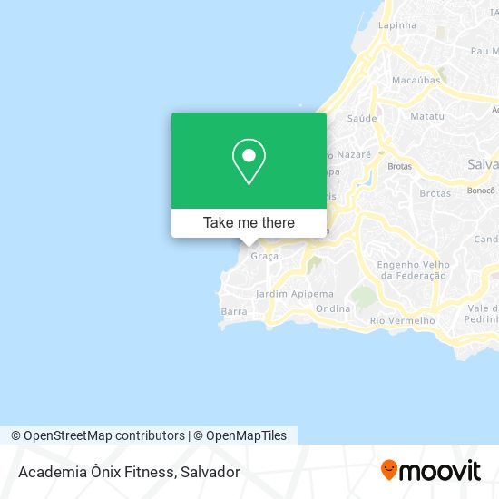 Mapa Academia Ônix Fitness