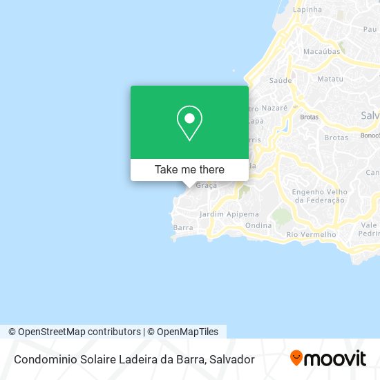 Mapa Condominio Solaire Ladeira da Barra