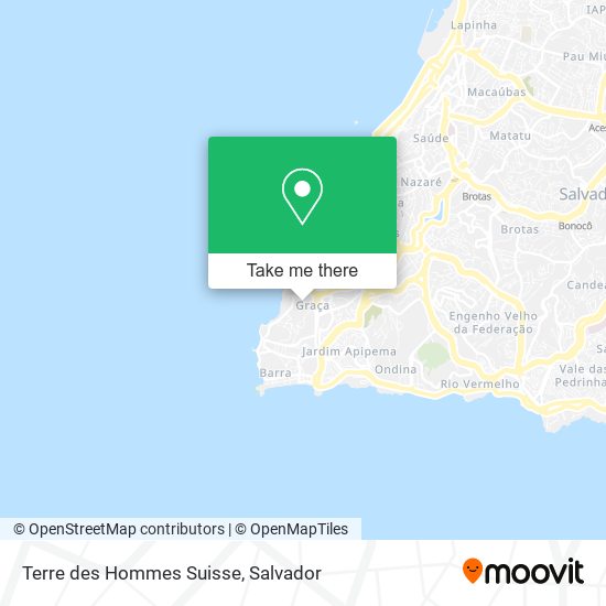 Terre des Hommes Suisse map