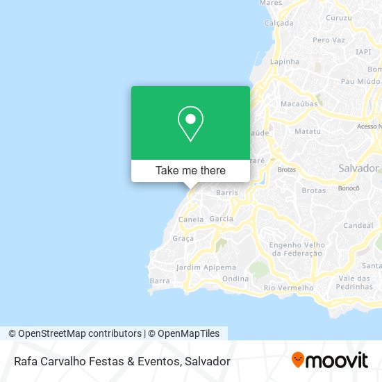 Mapa Rafa Carvalho Festas & Eventos