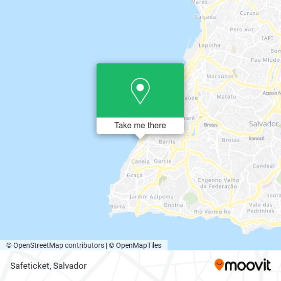 Safeticket map