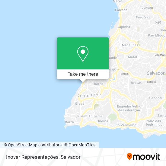 Inovar Representações map