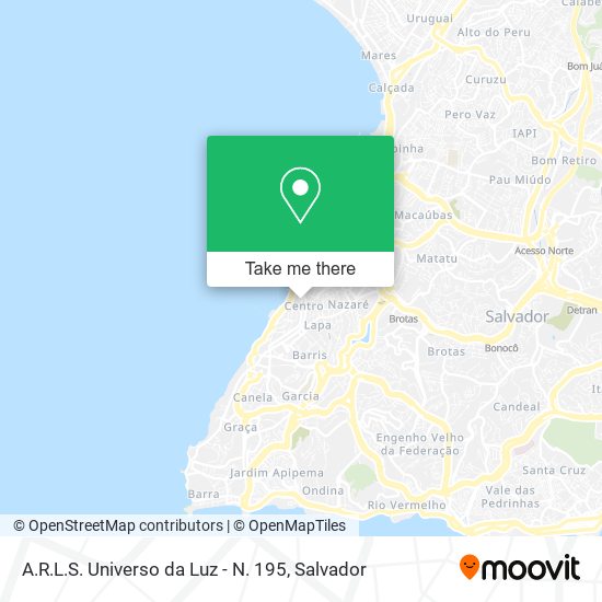 A.R.L.S. Universo da Luz - N. 195 map
