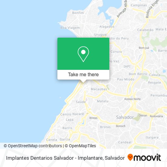 Mapa Implantes Dentarios Salvador - Implantare