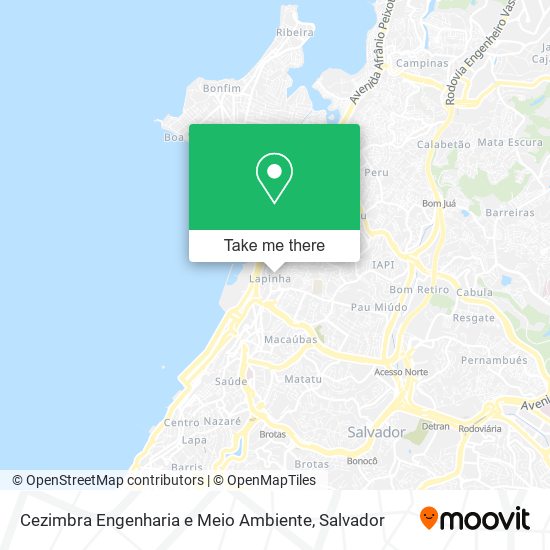 Mapa Cezimbra Engenharia e Meio Ambiente