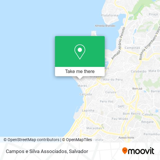 Campos e Silva Associados map