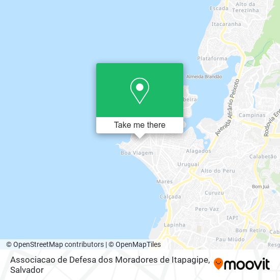 Associacao de Defesa dos Moradores de Itapagipe map