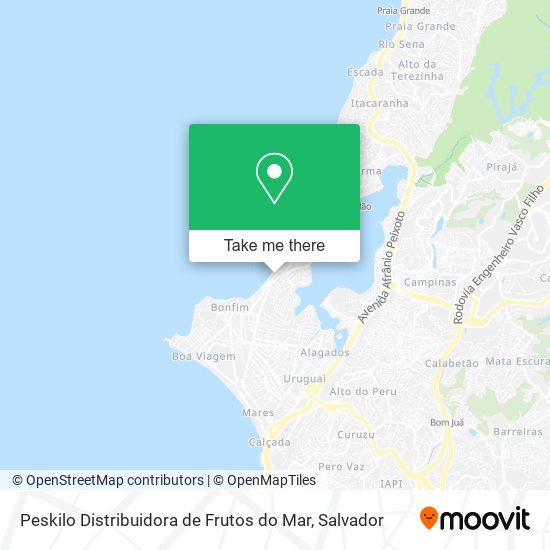 Mapa Peskilo Distribuidora de Frutos do Mar