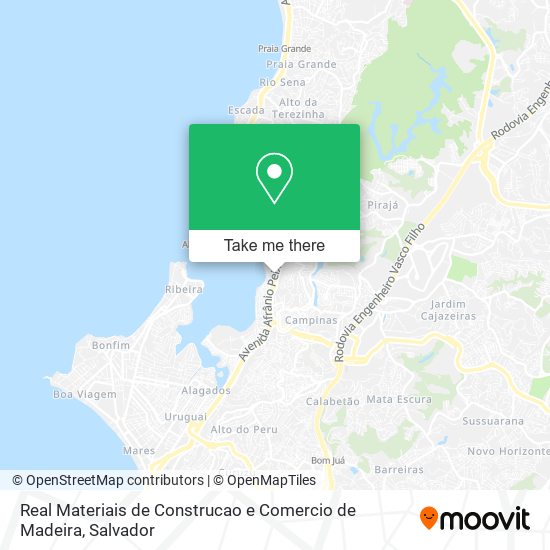 Real Materiais de Construcao e Comercio de Madeira map