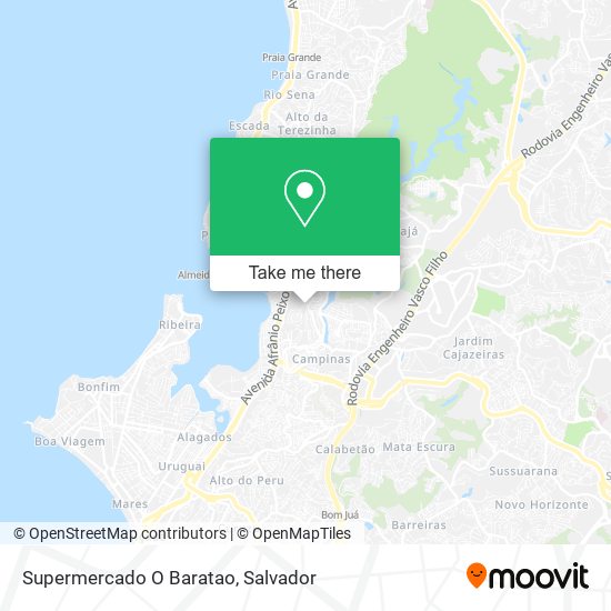 Supermercado O Baratao map