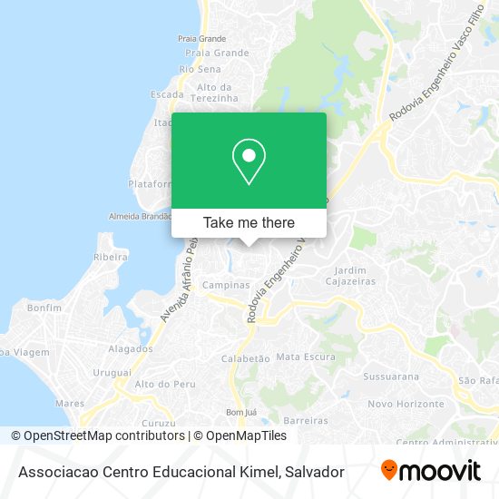 Mapa Associacao Centro Educacional Kimel