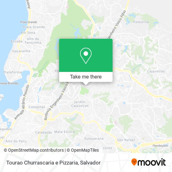 Mapa Tourao Churrascaria e Pizzaria