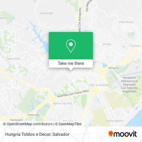 Hungria Toldos e Decor map