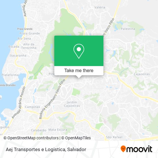 Mapa Aej Transportes e Logistica