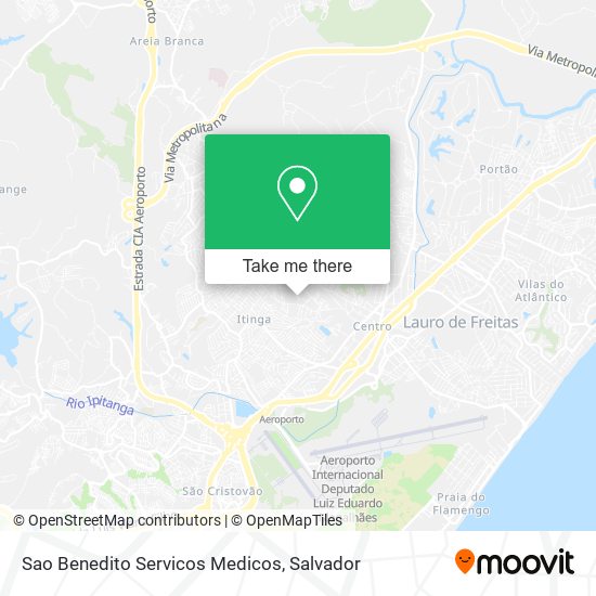 Mapa Sao Benedito Servicos Medicos
