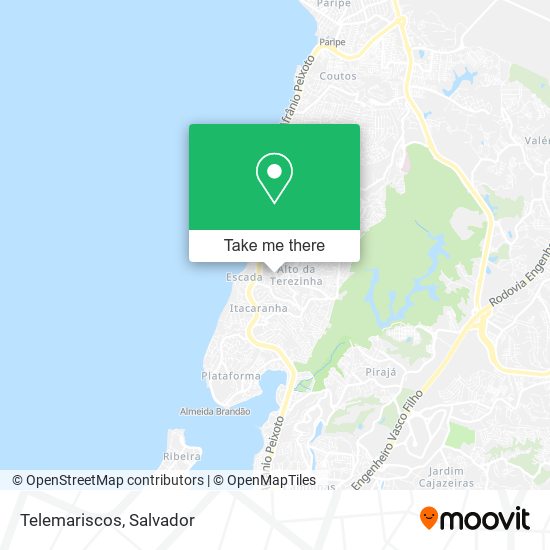 Telemariscos map