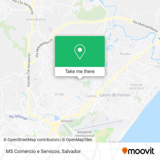 MS Comercio e Servicos map