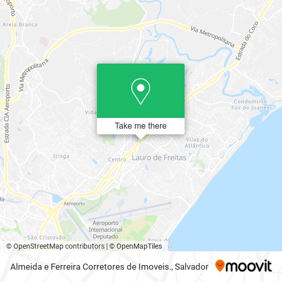 Almeida e Ferreira Corretores de Imoveis. map