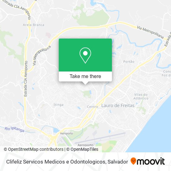 Mapa Clifeliz Servicos Medicos e Odontologicos