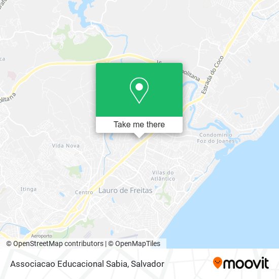 Associacao Educacional Sabia map
