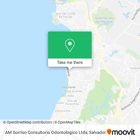 AM Sorriso Consultorio Odontologico Ltda map