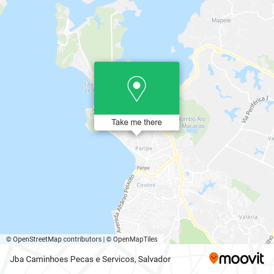 Jba Caminhoes Pecas e Servicos map