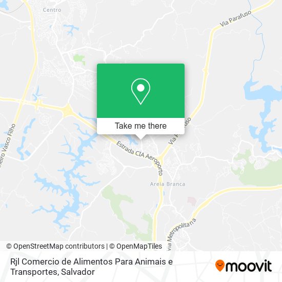 Rjl Comercio de Alimentos Para Animais e Transportes map