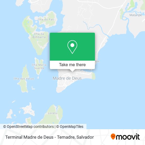 Terminal Madre de Deus - Temadre map