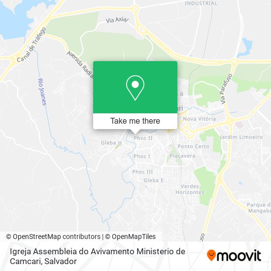 Igreja Assembleia do Avivamento Ministerio de Camcari map