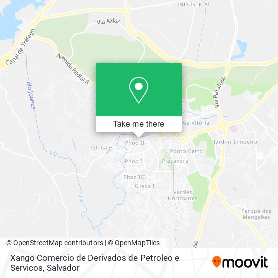 Xango Comercio de Derivados de Petroleo e Servicos map