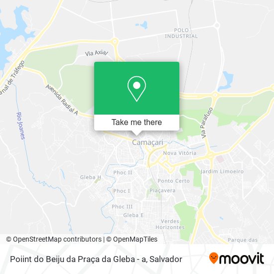 Poiint do Beiju da Praça da Gleba - a map