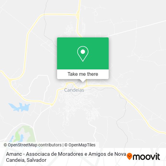 Amanc - Associaca de Moradores e Amigos de Nova Candeia map