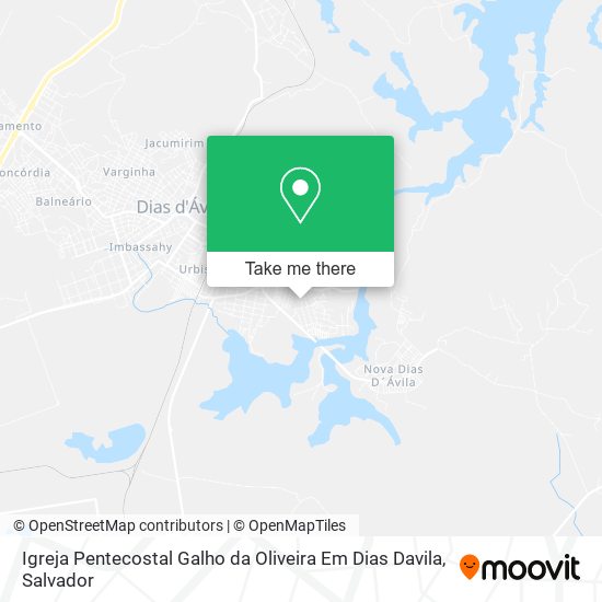 Igreja Pentecostal Galho da Oliveira Em Dias Davila map