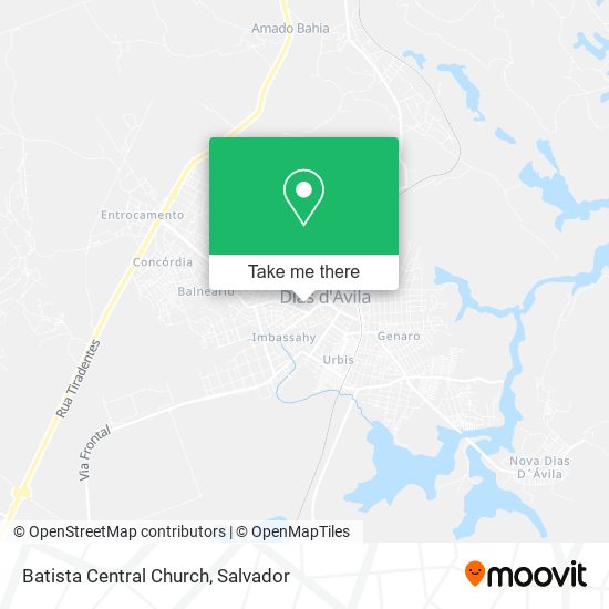 Batista Central Church map