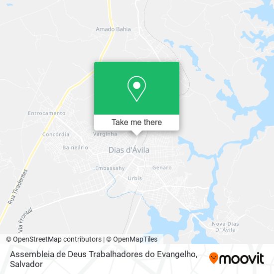 Assembleia de Deus Trabalhadores do Evangelho map