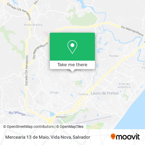 Mercearia 13 de Maio, Vida Nova map