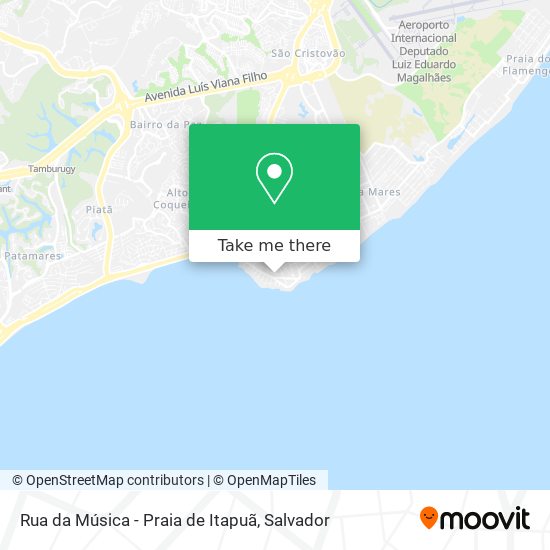 Mapa Rua da Música - Praia de Itapuã