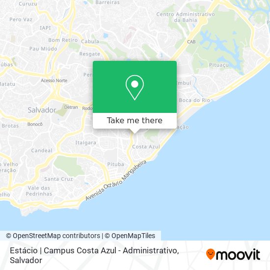 Mapa Estácio | Campus Costa Azul - Administrativo