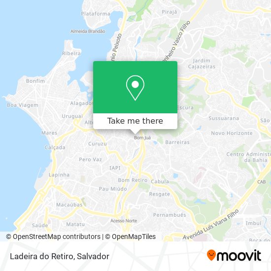 Ladeira do Retiro map