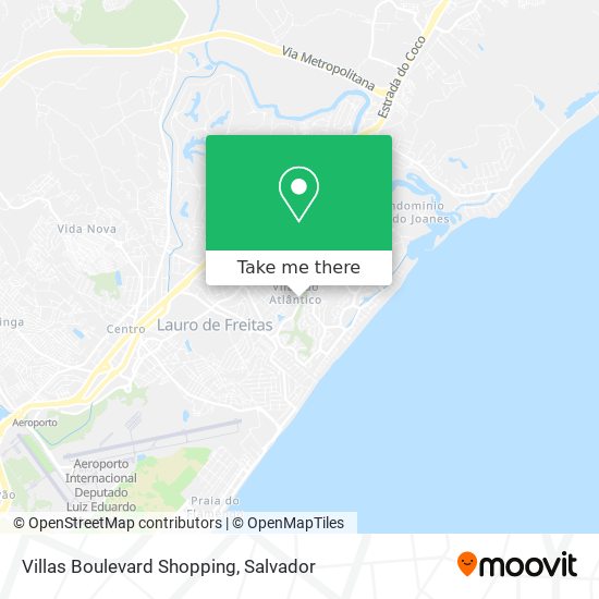 Villas Boulevard Shopping map