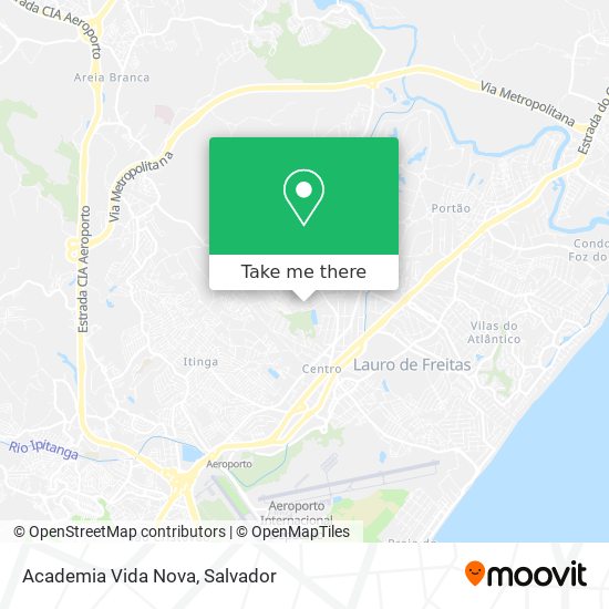 Academia Vida Nova map