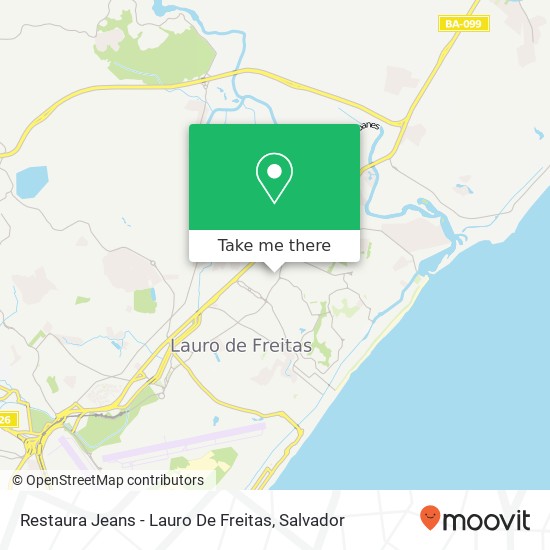 Mapa Restaura Jeans - Lauro De Freitas