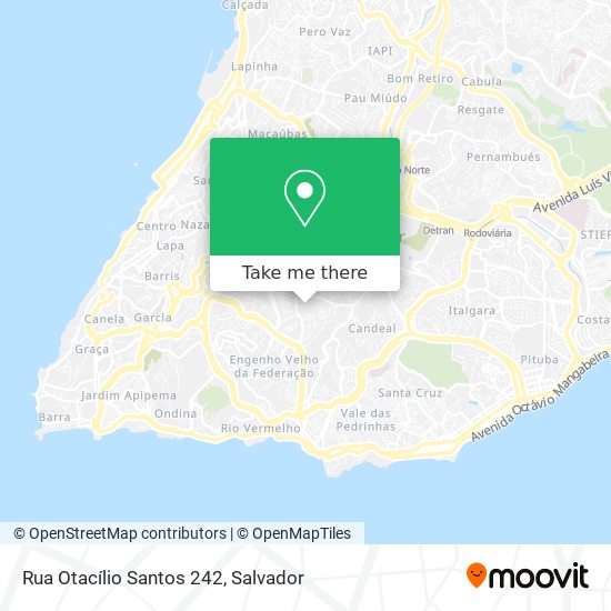 Mapa Rua Otacílio Santos 242